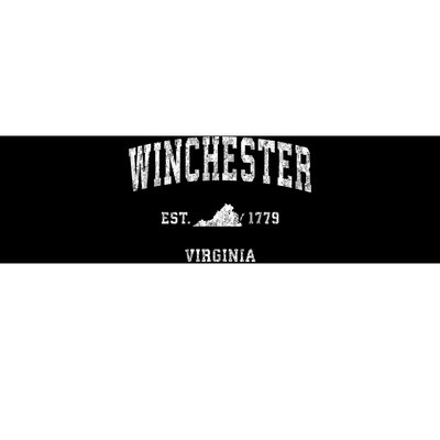 Winchester Virginia Va Vintage Sports Bumper Sticker