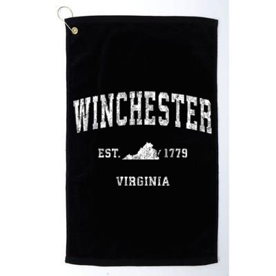 Winchester Virginia Va Vintage Sports Platinum Collection Golf Towel