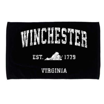 Winchester Virginia Va Vintage Sports Microfiber Hand Towel