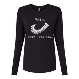 Women Vote WeRe Ruthless Womens Cotton Relaxed Long Sleeve T-Shirt