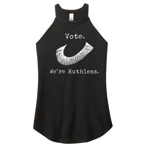 Women Vote WeRe Ruthless Women's Perfect Tri Rocker Tank