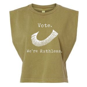 Women Vote WeRe Ruthless Garment-Dyed Women's Muscle Tee