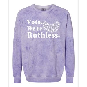 Women Vote WeRe Ruthless Colorblast Crewneck Sweatshirt