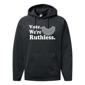 Women Vote WeRe Ruthless Performance Fleece Hoodie