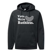 Women Vote WeRe Ruthless Performance Fleece Hoodie