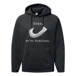 Women Vote WeRe Ruthless Performance Fleece Hoodie