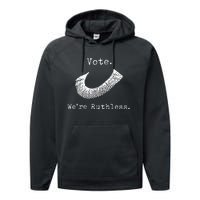 Women Vote WeRe Ruthless Performance Fleece Hoodie