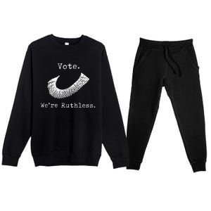 Women Vote WeRe Ruthless Premium Crewneck Sweatsuit Set