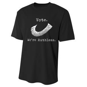 Women Vote WeRe Ruthless Performance Sprint T-Shirt