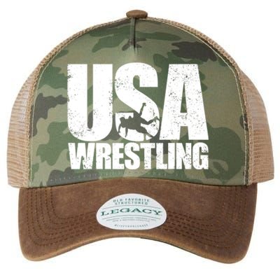 Wrestling Vintage Wrestler Christmas For Boy Legacy Tie Dye Trucker Hat