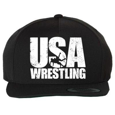 Wrestling Vintage Wrestler Christmas For Boy Wool Snapback Cap