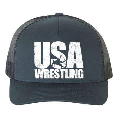 Wrestling Vintage Wrestler Christmas For Boy Yupoong Adult 5-Panel Trucker Hat