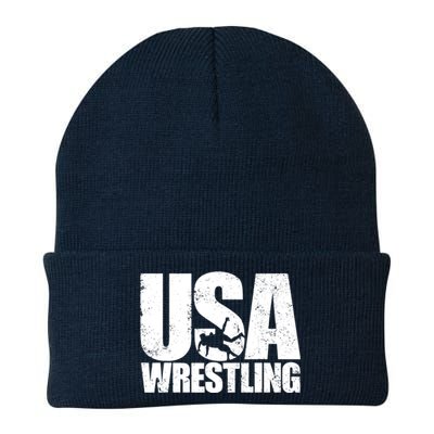 Wrestling Vintage Wrestler Christmas For Boy Knit Cap Winter Beanie