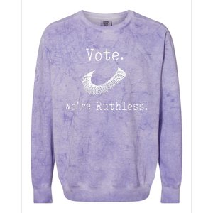 Women Vote WeRe Ruthless Colorblast Crewneck Sweatshirt