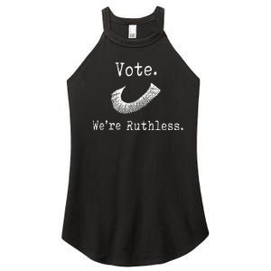 Women Vote WeRe Ruthless Women's Perfect Tri Rocker Tank