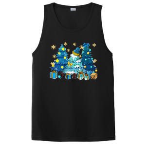 Winter Vibes Xmas Tree Lights Cozy Season Christmas Pajama PosiCharge Competitor Tank