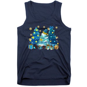 Winter Vibes Xmas Tree Lights Cozy Season Christmas Pajama Tank Top