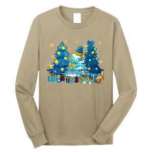 Winter Vibes Xmas Tree Lights Cozy Season Christmas Pajama Long Sleeve Shirt