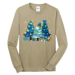 Winter Vibes Xmas Tree Lights Cozy Season Christmas Pajama Tall Long Sleeve T-Shirt