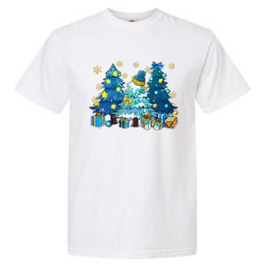 Winter Vibes Xmas Tree Lights Cozy Season Christmas Pajama Garment-Dyed Heavyweight T-Shirt