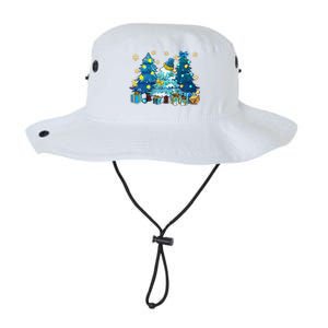 Winter Vibes Xmas Tree Lights Cozy Season Christmas Pajama Legacy Cool Fit Booney Bucket Hat