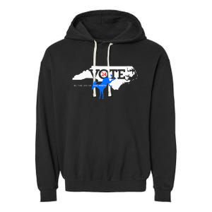 Wo Voice Your Vote Nc Garment-Dyed Fleece Hoodie