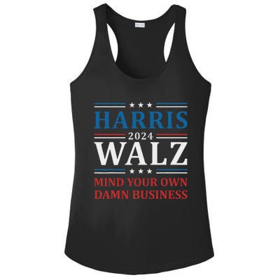 Walz Waltz 2024 Mind Your Own Damn Business Ladies PosiCharge Competitor Racerback Tank