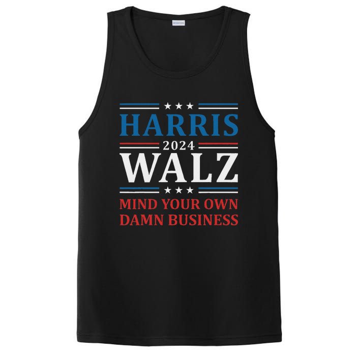 Walz Waltz 2024 Mind Your Own Damn Business PosiCharge Competitor Tank