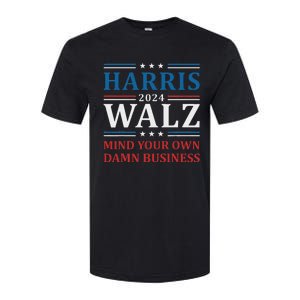 Walz Waltz 2024 Mind Your Own Damn Business Softstyle CVC T-Shirt