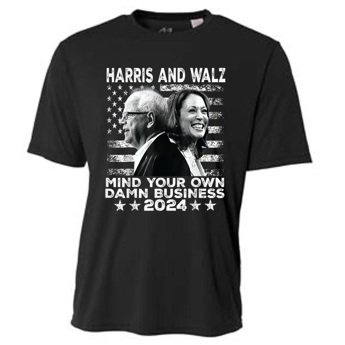 Walz Waltz 2024 Mind Your Own Damn Business Cooling Performance Crew T-Shirt