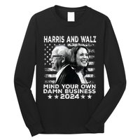 Walz Waltz 2024 Mind Your Own Damn Business Long Sleeve Shirt