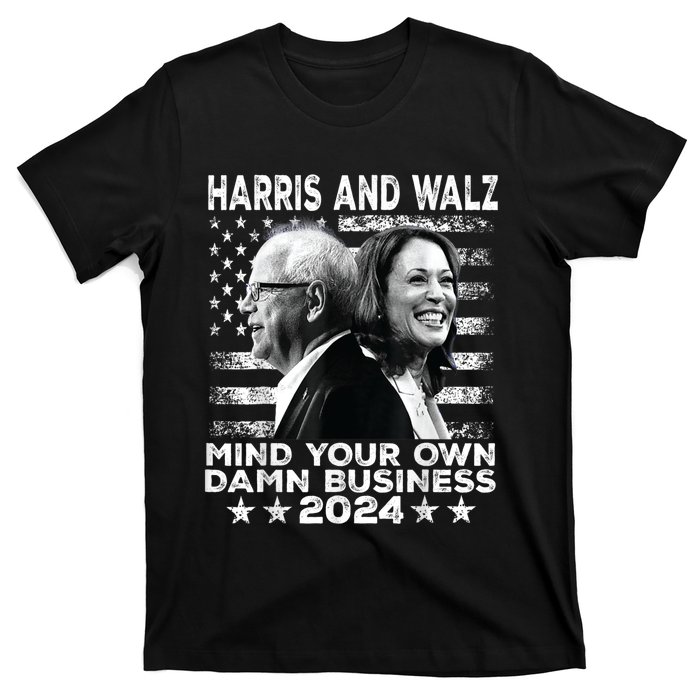 Walz Waltz 2024 Mind Your Own Damn Business T-Shirt