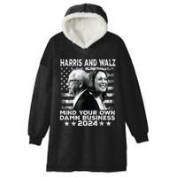 Walz Waltz 2024 Mind Your Own Damn Business Hooded Wearable Blanket