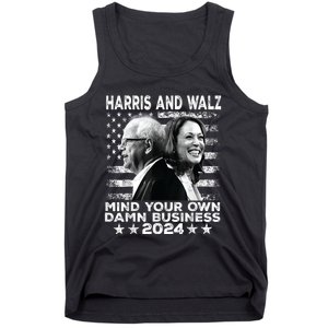 Walz Waltz 2024 Mind Your Own Damn Business Tank Top