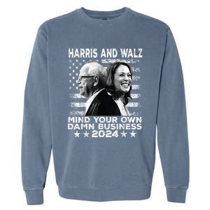 Walz Waltz 2024 Mind Your Own Damn Business Garment-Dyed Sweatshirt