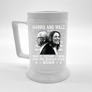 Walz Waltz 2024 Mind Your Own Damn Business Beer Stein