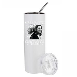 Walz Waltz 2024 Mind Your Own Damn Business Stainless Steel Tumbler