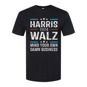 Walz Waltz 2024 Mind Your Own Damn Business Softstyle CVC T-Shirt