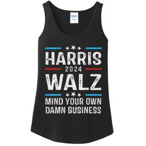 Walz Waltz 2024 Mind Your Own Damn Business Ladies Essential Tank