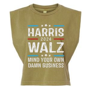 Walz Waltz 2024 Mind Your Own Damn Business Garment-Dyed Women's Muscle Tee