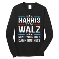 Walz Waltz 2024 Mind Your Own Damn Business Long Sleeve Shirt