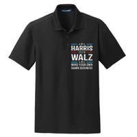 Walz Waltz 2024 Mind Your Own Damn Business Dry Zone Grid Polo