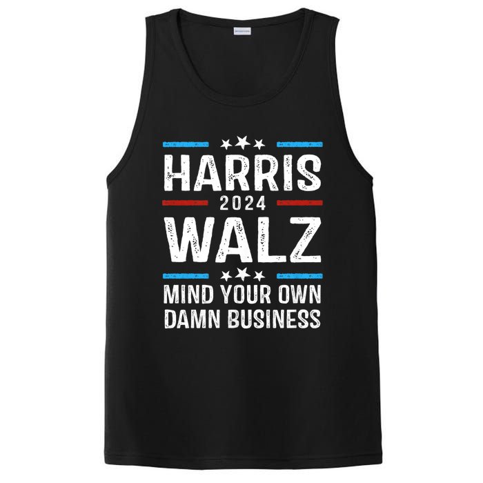 Walz Waltz 2024 Mind Your Own Damn Business PosiCharge Competitor Tank