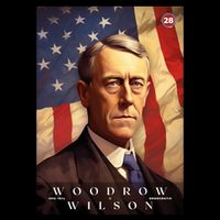 Woodrow Wilson 28th President Of The United States Portrait City Backpack