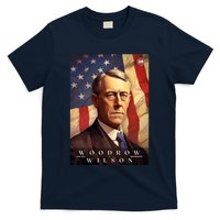 Woodrow Wilson 28th President Of The United States Portrait T-Shirt