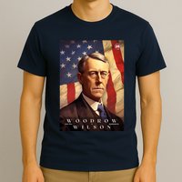 Woodrow Wilson 28th President Of The United States Portrait T-Shirt