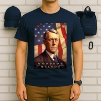 Woodrow Wilson 28th President Of The United States Portrait T-Shirt