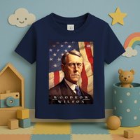 Woodrow Wilson 28th President Of The United States Portrait Toddler T-Shirt