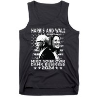 Walz Waltz 2024 Mind Your Own Damn Business Tank Top