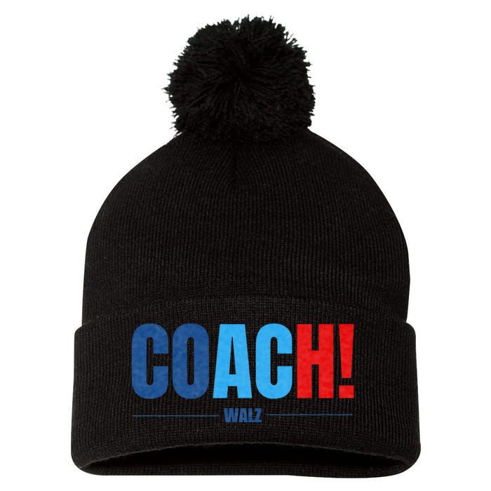 Waltz Walz 2024 Coach Pom Pom 12in Knit Beanie